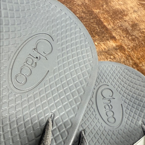 Chaco Sandals Mens 7 Classic Flip Flop Thong Serpent Gray Camp Outdoor - Picture 13 of 14